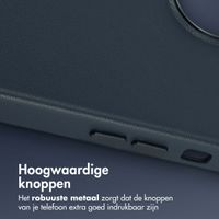 Accezz MagSafe Leather Backcover Apple iPhone 13 - Nightfall Blue