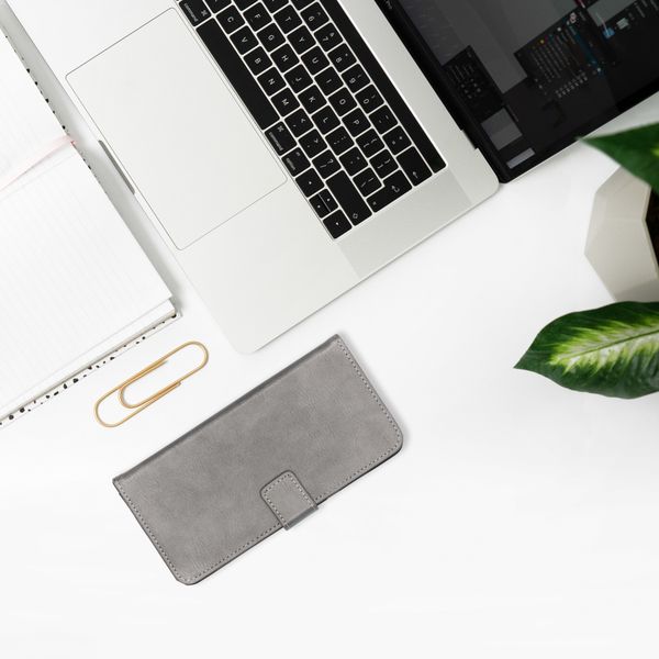 imoshion Luxe Bookcase Samsung Galaxy A01 - Grijs