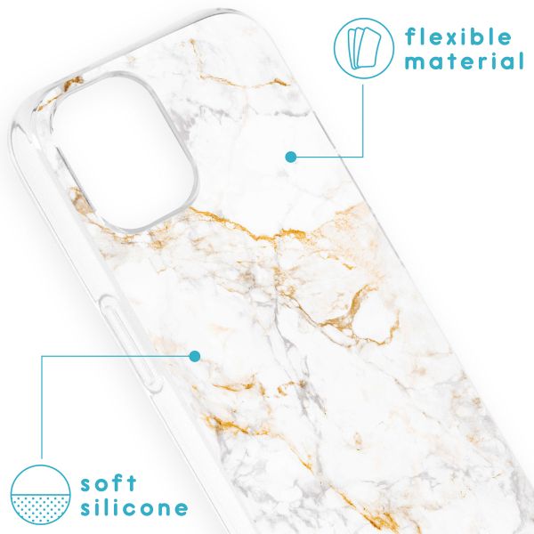 imoshion Design hoesje iPhone 13 - White Marble