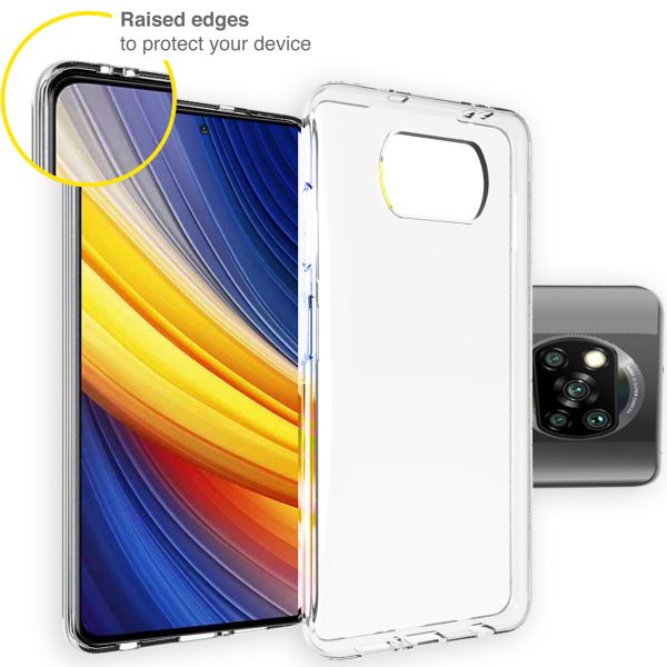 Accezz Clear Backcover Xiaomi Poco X3 (Pro) - Transparant