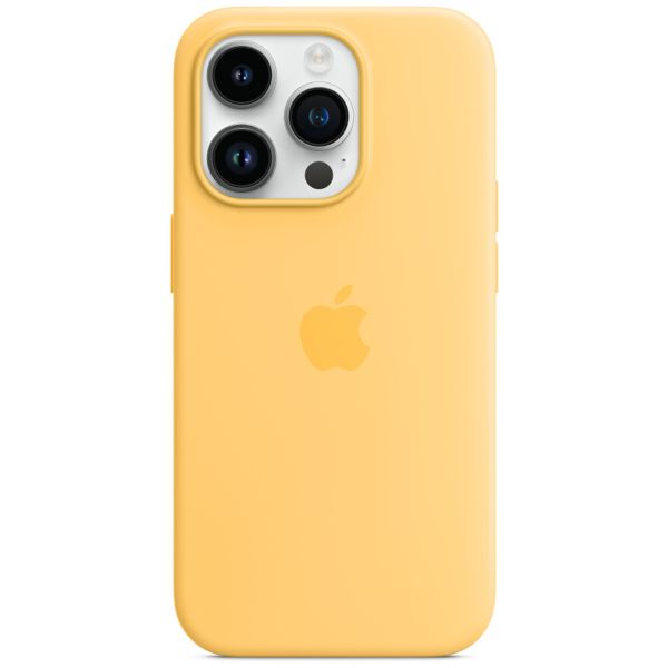 Apple Silicone Back Cover with MagSafe Apple iPhone 14 Pro - Sunglow