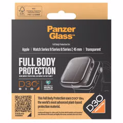 PanzerGlass Full Body Protection D3O® Bio Case Apple Watch Series 7 / 8 / 9 (45 mm) - Transparant