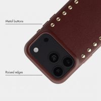 Selencia Studs Case with MagSafe Apple iPhone 18 Pro Max / 17 Pro Max - Cacao Crush