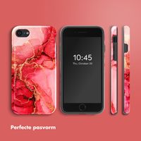 Selencia Vivid Tough Backcover iPhone SE (2022 / 2020) / 8 / 7 - Rosy Marble