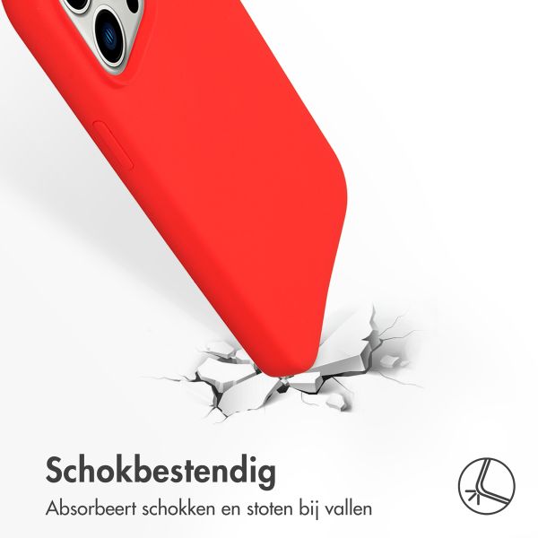 Accezz Liquid Silicone Backcover met MagSafe Apple iPhone 14 Pro Max - Rood