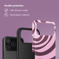 Selencia Vivid Back Cover Apple iPhone 17 Pro - Wavy Swirl Pink Plum