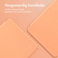 imoshion Canvas Sleepcover Bookcase Kobo Nia - Peach