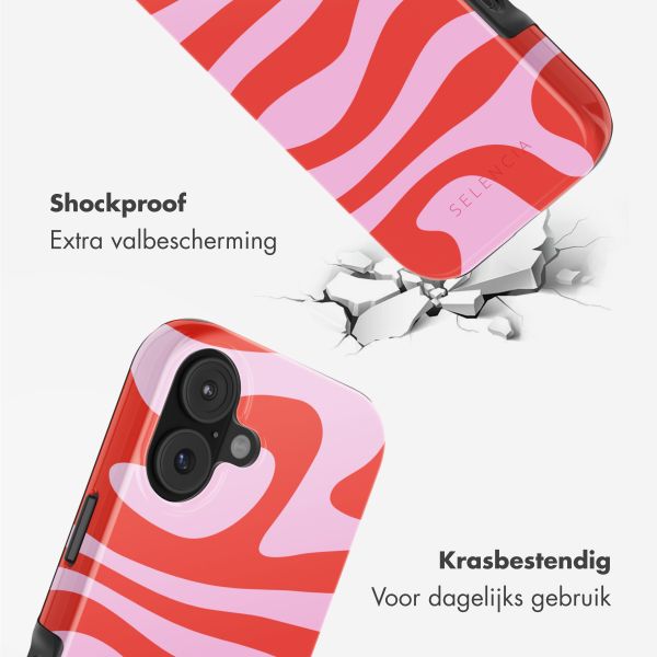 Selencia Vivid Backcover met MagSafe Apple iPhone 17 - Dream Swirl Pink