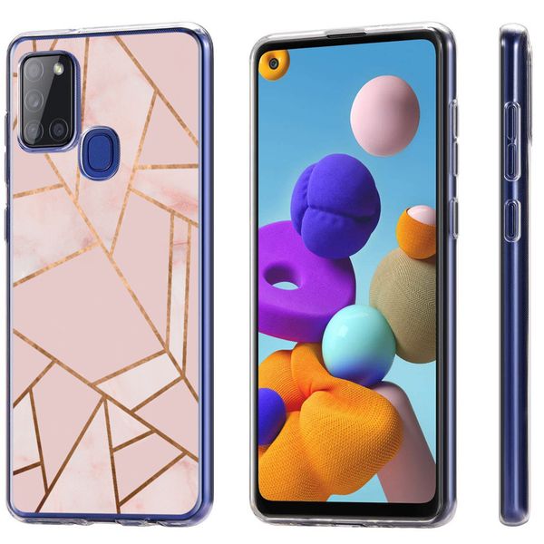 imoshion Design hoesje Samsung Galaxy A21s - Pink Graphic