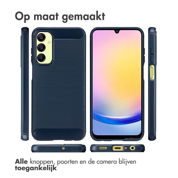 imoshion Brushed Backcover Samsung Galaxy A25 (5G) - Donkerblauw