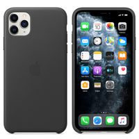Apple Leather Backcover Apple iPhone 11 Pro Max - Black