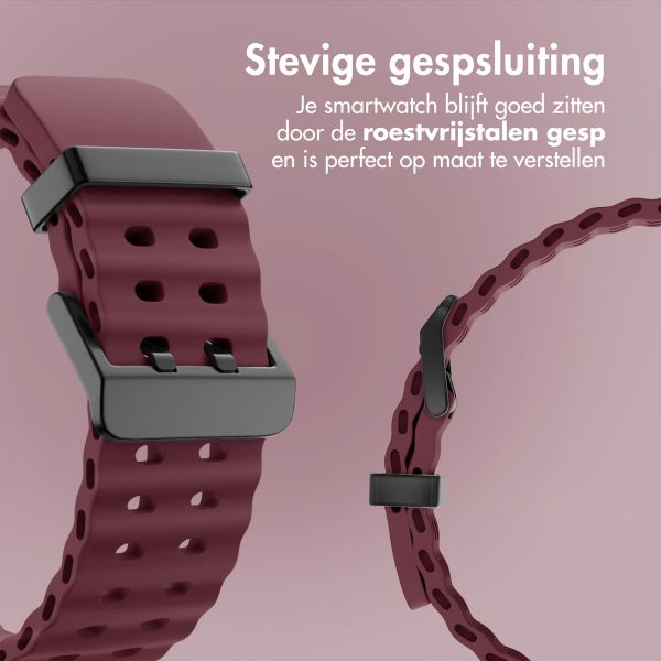 imoshion Ocean Siliconenband Samsung Galaxy Watch Ultra (2024/2025) - Wine Red
