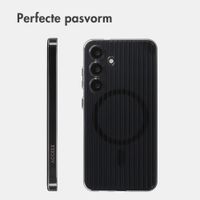 Accezz Lite Backcover met MagSafe | Fluted | Samsung Galaxy S24 - Zwart
