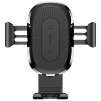 Baseus Wireless Car Charger Gravity Car Mount - Telefoonhouder auto - Draadloze oplader - Dashboard - Zwart