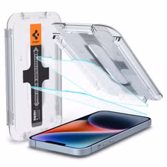 Spigen EZ Fit Glas.tR met Applicator - 1 pack Apple iPhone 13 / 13 Pro / 14 / 16e