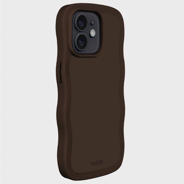 Holdit Wavy Case Apple iPhone 12 (Pro) - Chocolate