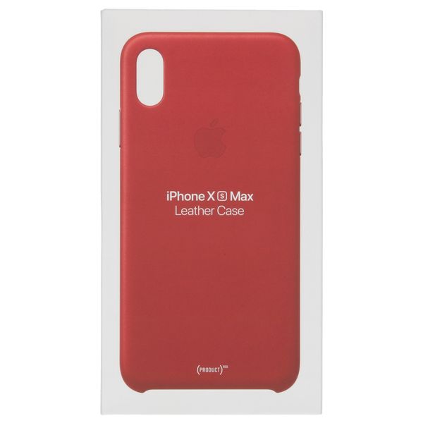 Apple Leather Backcover Apple iPhone Xs Max - Red
