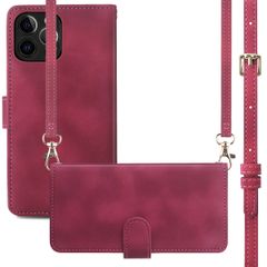 imoshion Bookcase with Strap Apple iPhone 12 (Pro) - Red