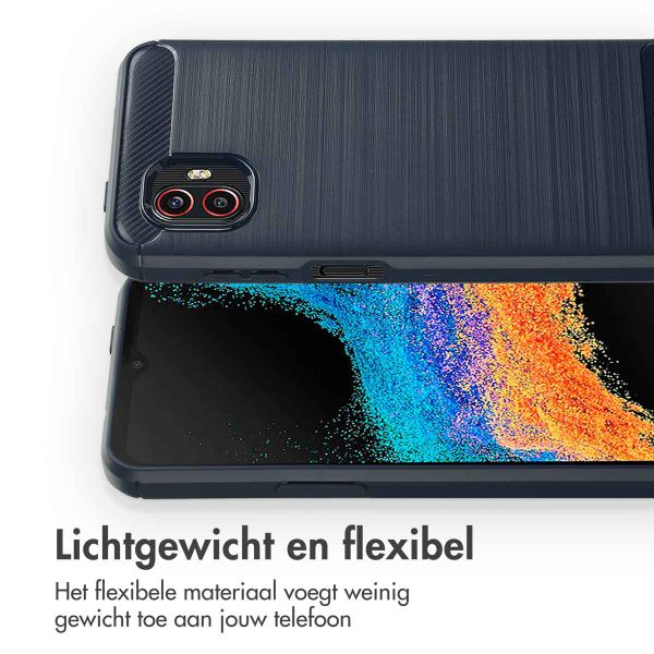 imoshion Brushed Backcover Samsung Galaxy Xcover 6 Pro - Donkerblauw