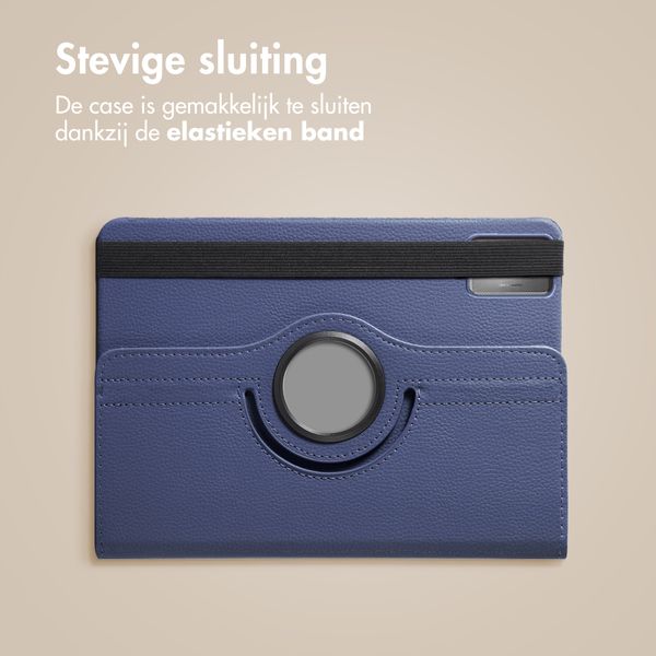 imoshion 360° draaibare Bookcase Lenovo Idea Tab - Donkerblauw