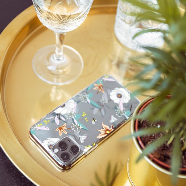 imoshion Design hoesje Samsung Galaxy A41 - Bloem - Wit