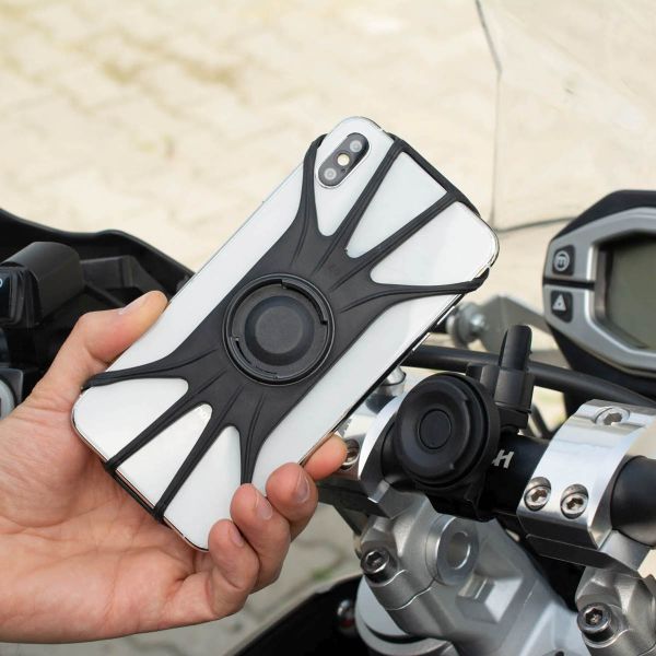 Fixed Bikee 2 - Telefoonhouder fiets - 360 graden draaibaar - Universeel - Zwart