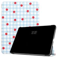 imoshion Design Trifold Bookcase Apple iPad Air 11 inch (2026) M4 / (2025) M3 / (2024) M2 / Air 5 (2022) / Air 4 (2020) - Cherry Check
