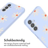 imoshion Siliconen design hoesje met koord Samsung Galaxy A25 (5G) - Lila Flower Distance