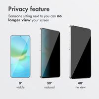 Accezz Privacy Tempered Glass Screen Protector + Applicator Samsung Galaxy A37 (5G)