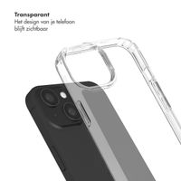 Selencia Transparent Case with Hooks + Lova Wrist Strap Apple iPhone 14 - Cotton Candy
