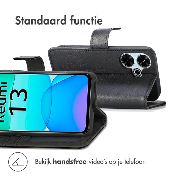 imoshion Luxe Bookcase Xiaomi Redmi 13 4G - Zwart