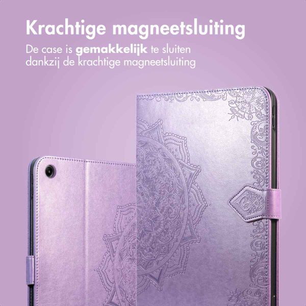 imoshion Mandala Bookcase Samsung Galaxy Tab A9 Plus - Lila