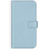 Selencia Echt Leren Bookcase Apple iPhone 12 Mini - Air Blue