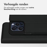 Accezz Premium Leather Slim Bookcase Apple iPhone 15 Pro - Zwart
