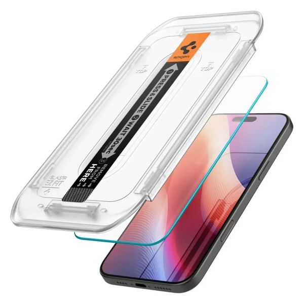 Spigen GLAStR EZ Fit Screenprotector + Applicator iPhone 16 Pro