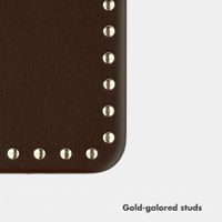 Selencia Studs Back Cover with MagSafe Apple iPhone 15 - Cacao Crush