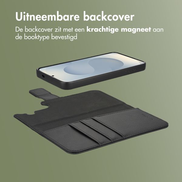 imoshion Uitneembare 2-in-1 Luxe Bookcase Samsung Galaxy S25 - Zwart