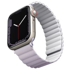 Uniq Revix dubbelzijdig bandje Apple Watch Series 1 t/m 10 / SE / Ultra (2) (44/45/46/49 mm) - Lilac/White