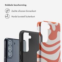 Selencia Vivid Backcover Samsung Galaxy S21 FE - Dream Swirl Orange