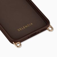 Selencia Rivièra MagSafe Backcover met afneembare haakjes Samsung Galaxy A17 (5G) / (4G) - Choco Brown