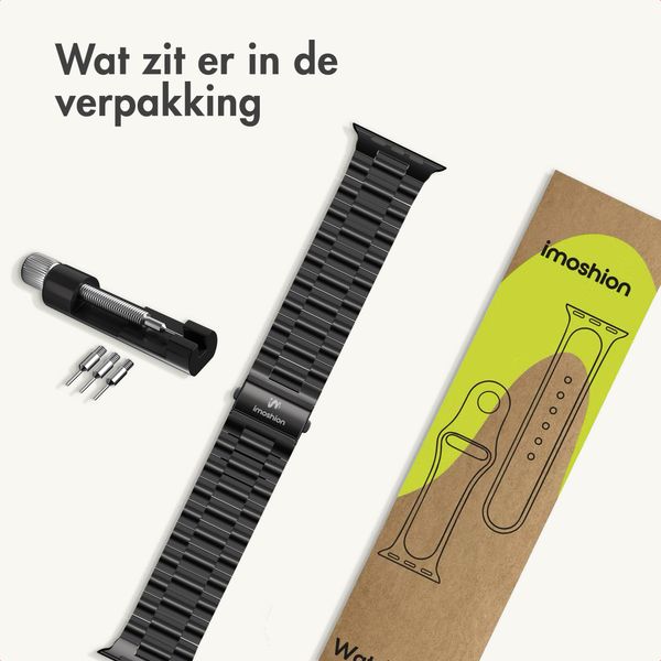 imoshion Stalen bandje Apple Watch | 38/40/41/42 mm - Zwart