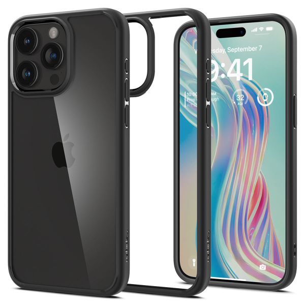 Spigen Ultra Hybrid Backcover iPhone 15 Pro - Matte Black