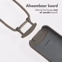 imoshion Color Backcover met afneembaar koord MagSafe Apple iPhone 16 Pro - Black Coffee