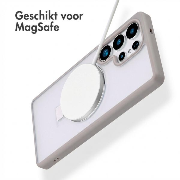 Accezz Ring Stand Backcover met MagSafe Samsung Galaxy S25 Ultra - Grijs