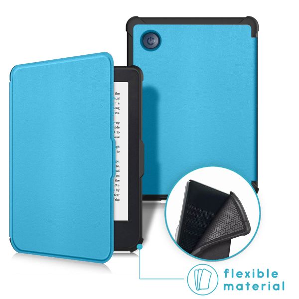 imoshion Slim Soft Case Sleepcover Kobo Clara 2E / Tolino Shine 4 - Lichtblauw