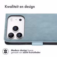 imoshion Luxe Bookcase Apple iPhone 18 Pro / 17 Pro - Lichtblauw