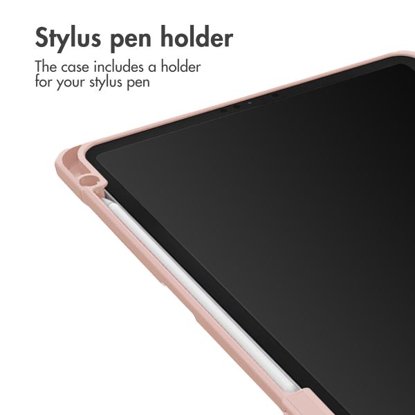 imoshion Trifold Hard Case Book Cover Apple iPad 9 (2021) 10.2 inch / iPad 8 (2020) 10.2 inch / iPad 7 (2019) 10.2 inch - Pink