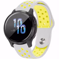 imoshion Siliconen sportbandje  - Universeel 22 mm aansluiting - Light Grey & Neon Yellow