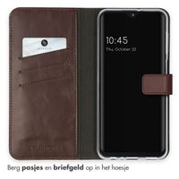 Selencia Echt Leren Bookcase Samsung Galaxy A23 (5G) - Bruin