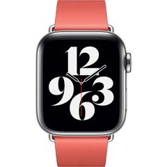 Apple Leather Band Modern Buckle Apple Watch Series 1 t/m 9 / SE (38/40/41 mm) | Series 10 (42 mm) - Maat L - Roze